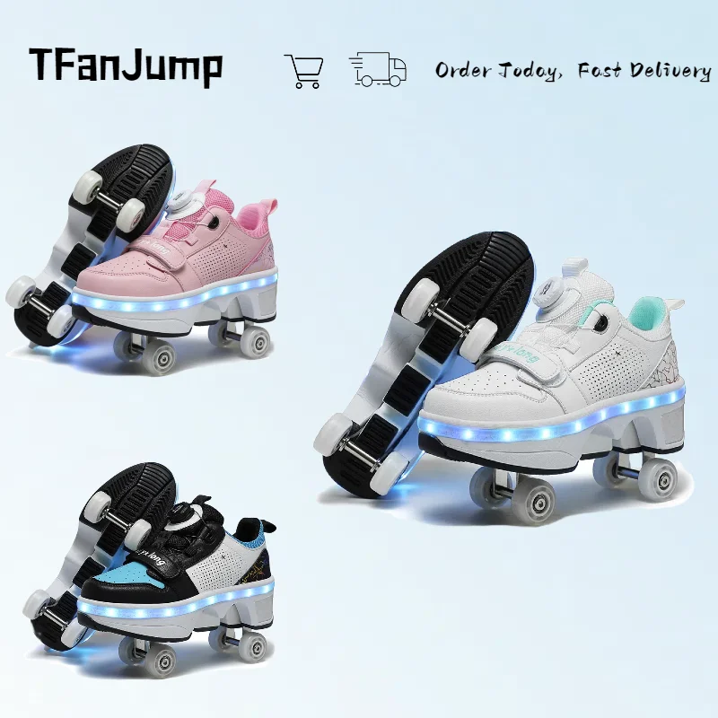 2024-trend-kids-4-wheel-cool-led-light-outdoor-fashion-sports-for-unisex-for-boys-girls-gifts-roller-skating-sneakers
