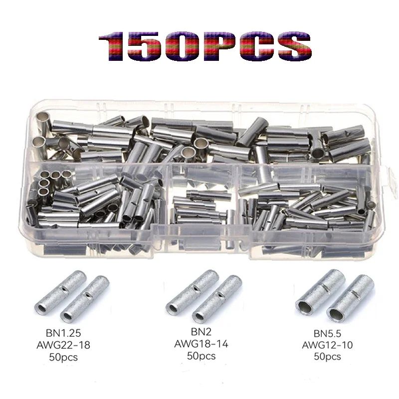 EA14 100Pcs Splice Geïsoleerde Rechte Draad Butt C