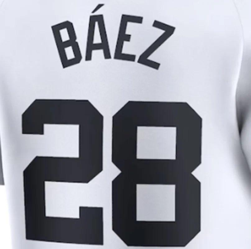 thumbnail image 1 of Camisetas de béisbol de la famosa marca Detroit con bordados para hombres, mujeres y jóvenes, personalizadas #24 CABRERA #28 BAEZ #31 GREENE #33 KEITH, 1 of 5