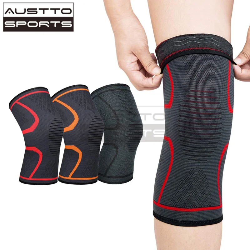1PC Knee Guard Knee Support Braces Compression Protection Sleeves for Running Basketball Squats Fitness Workouts knee support braces sports knee pads