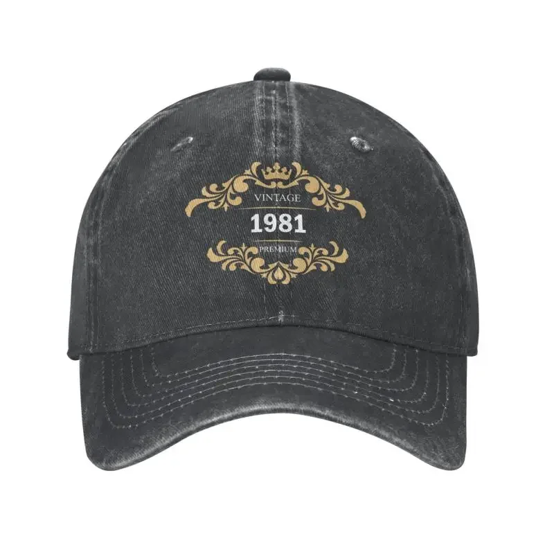 

Fashion cotton vintage birthday 1981 baseball cap women men adjustable adult dad hat Outdoor