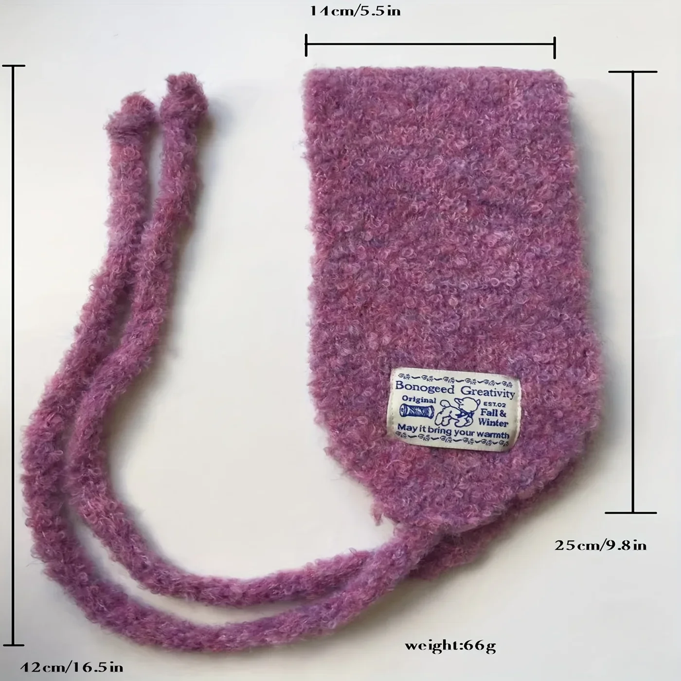 Gemütlicher Fleece-Kapuzenschal mit Ohrenschützern – warmer Winterwickel für Damen, vielseitig und weich, jetzt im Shop – Detail 10