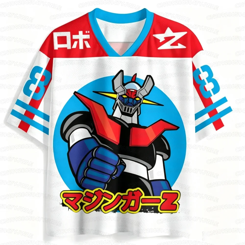 2026 Sommer Herren Damen Anime Mazinger Grendizer Trikot Sommer Fußball T-Shirt Freizeit-Sport-T-Shirt Oberteil