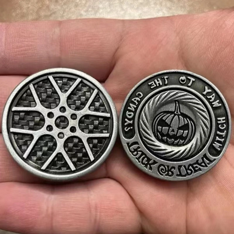 

EDC Hand Push Coin Simulation Toy Creative Decompression Pop Coin Decompression Ppb Finger Pressure