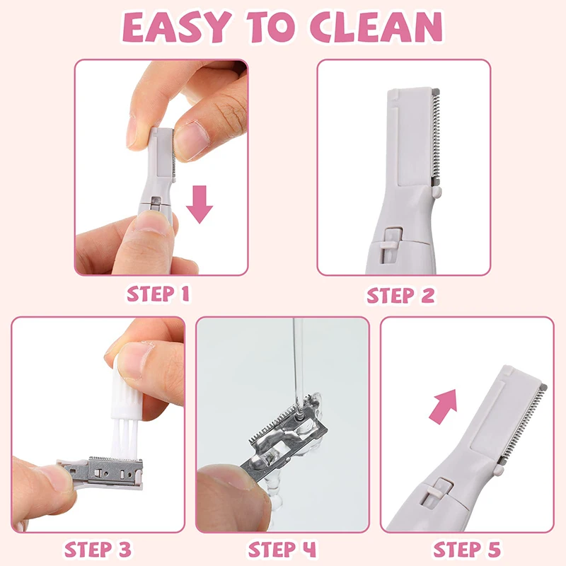 Electric Eyebrow Trimmer Mini Shaver Hair Remover Facial Shaver Hair Remover Facial And Neck Blur Lips Body Arms And Legs 4