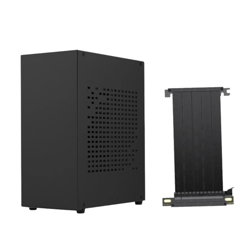 Alumínio Htpc Mini Itx Chassis Jogo Computador Case Suporte Placa Gráfica Rtx2070 Dropship - Imagem 3