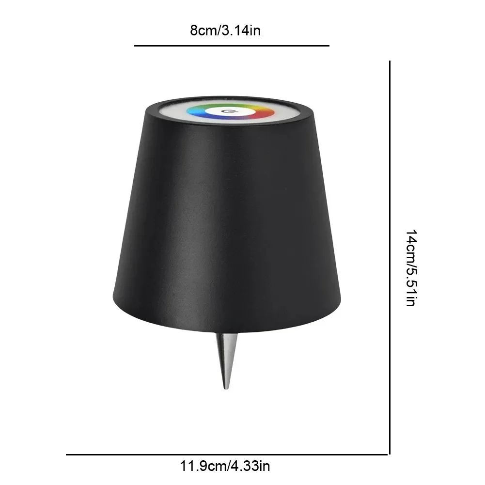 IlluminGlow LED Touch-Control Table Lamp - Perfect for Outdoor Events, Restaurants, and Parties