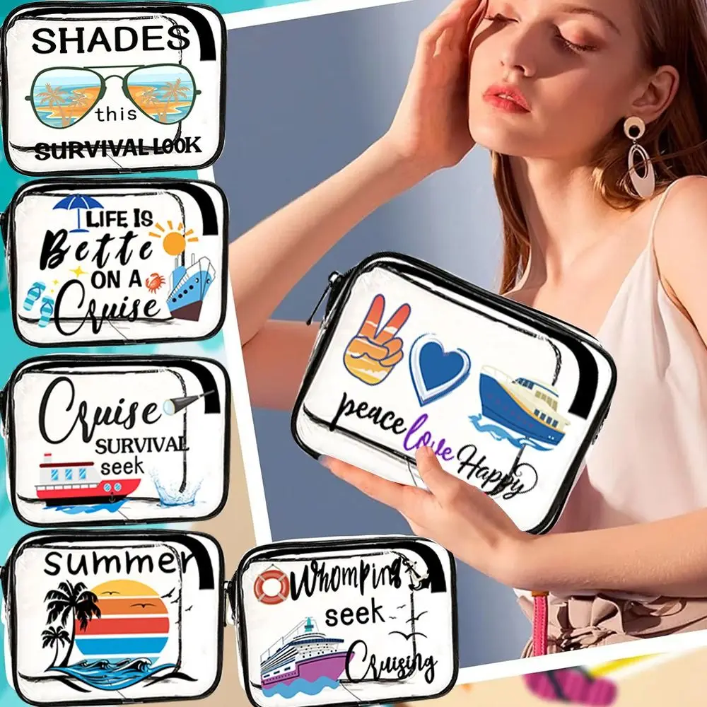 

Transparent Makeup Bag New Waterproof PVC Clear Bag Travel Lightweight Travel Pouch