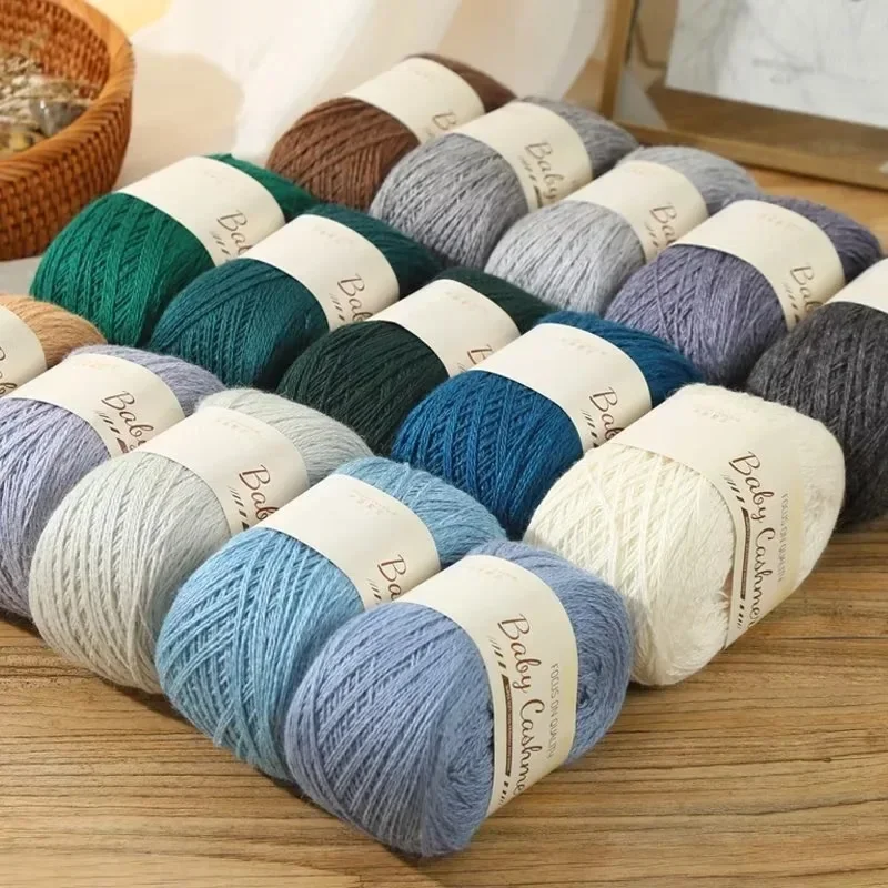 Soft Wool Knitting Cashmere Long Thin Yarn 50g/roll DIY Hand Crochet Roll Mohair Yarn knitting yarn knitting wool yarn crochet yarn cashmere yarn wool yarn