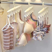 1PC 360°Rotating Multi-Functional Bra Hanger For Closet With Hook For Camisole Hat Belt Bag Saving Space Vest Storage Rack 1
