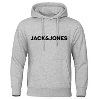 Jack & Jones Sweats à capuche pour hommes et femmes, vêtements de sport imprimés confortables, amples et décontractés à la mode, streetwear 5