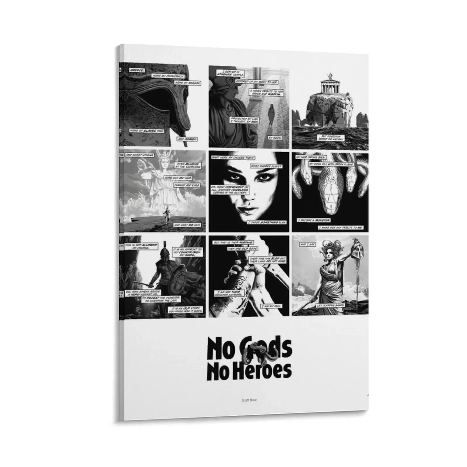 

No Gods No Heroes - comic Canvas Painting wall decoration paintings decorative pictures for the room