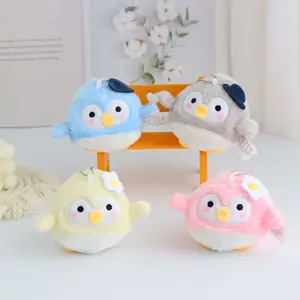 popular exquisite  New cute hCute healing penguin backpack pendant ins plush doll couple keychain cute sandbag pendant gift