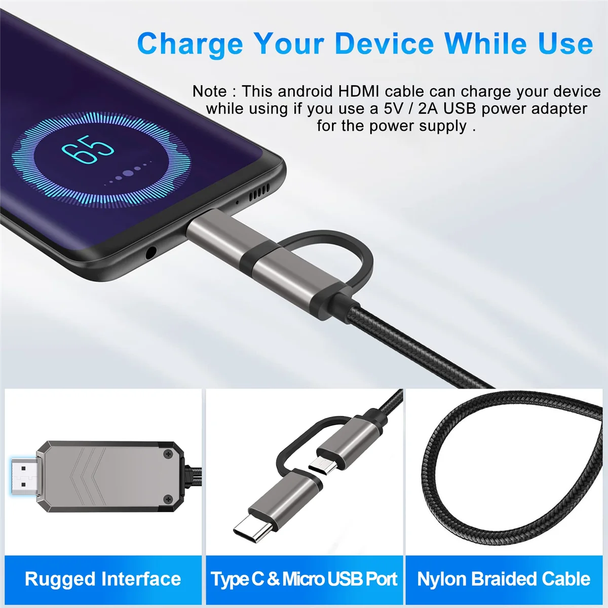޴-TV  ̺,  C/Micro-USB-HDMI ȣȯ_N34R