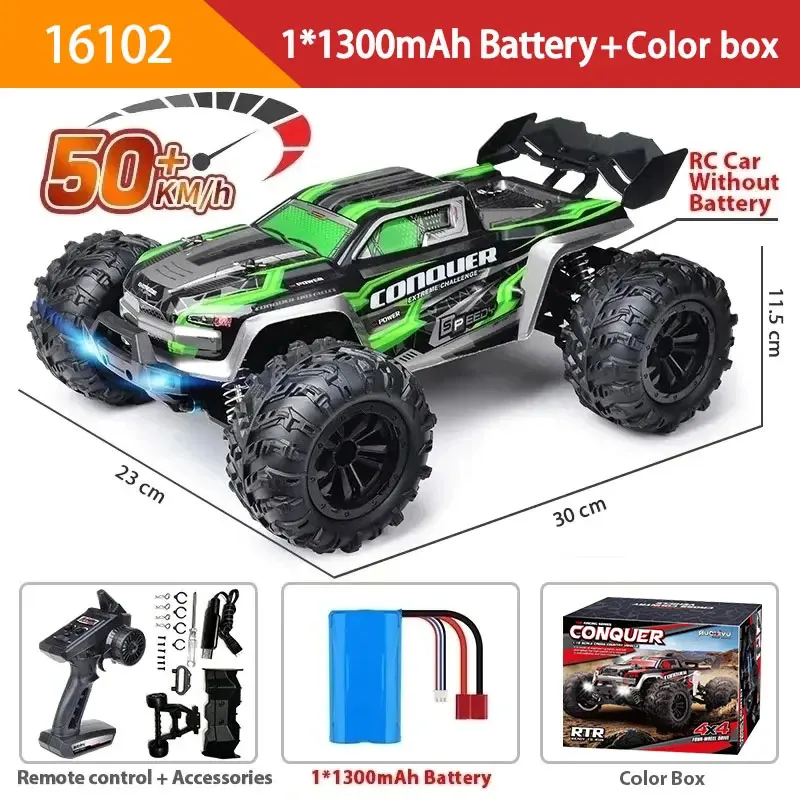 SCY 16102 1:16 50KM/H 4WD RC Car With LED Light Remote