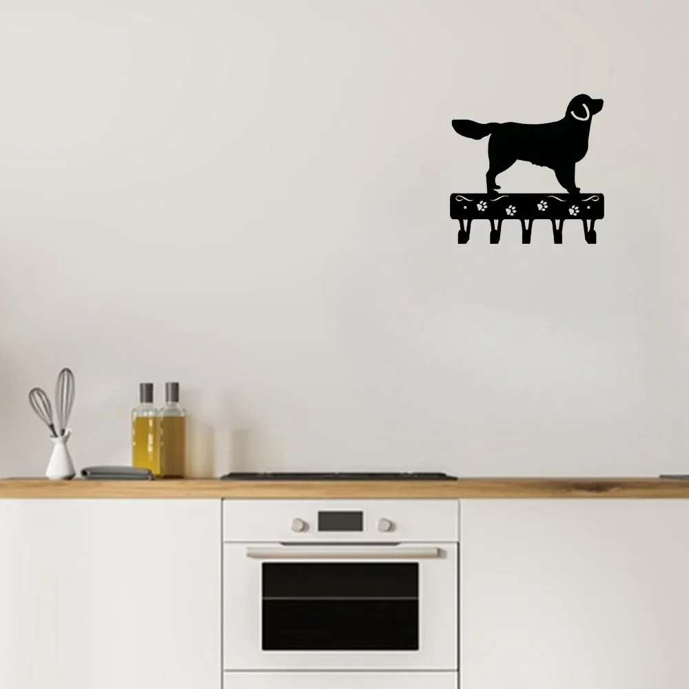 Golden Retriever - Key Rack & Dog Leash Hanger - 6inch / 9 Inch Wide Key Holder Wall Hat Hook Hanger In The Hallway 4