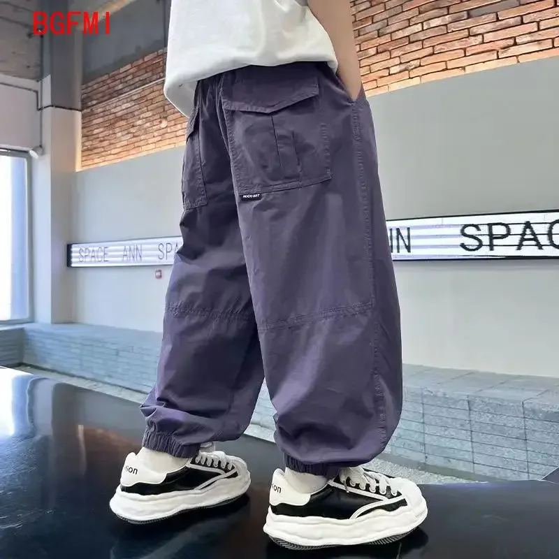 【AEAE】★Youth Cargo Pants / 2 Color 韓国発★ 110-160cm Cargo Pants For Kids Boys Korean Children Long