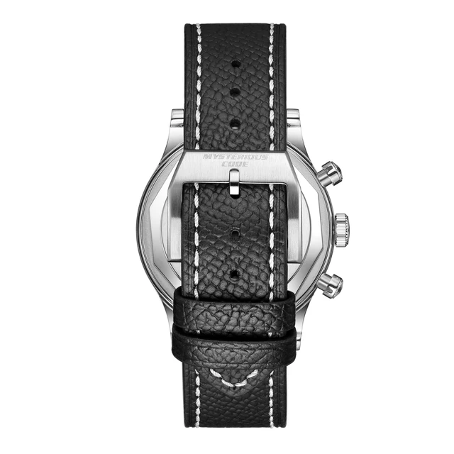 MYSTERIOUSCODE 38MM Watch for Men Japan VK64 Chronograph Clock 