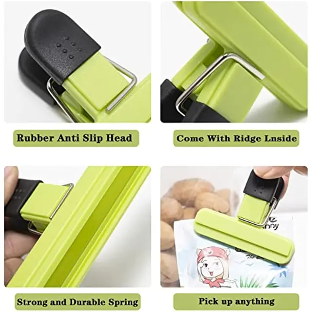 Nagy Forgács Műanyag Válogatott Méretű Élelmiszerzsák Klipek Szoros Pecsét Markolat Kávéfajtás Zsákok Kötőanyag Fájlmama Dokumentum Szervezője - Image 3