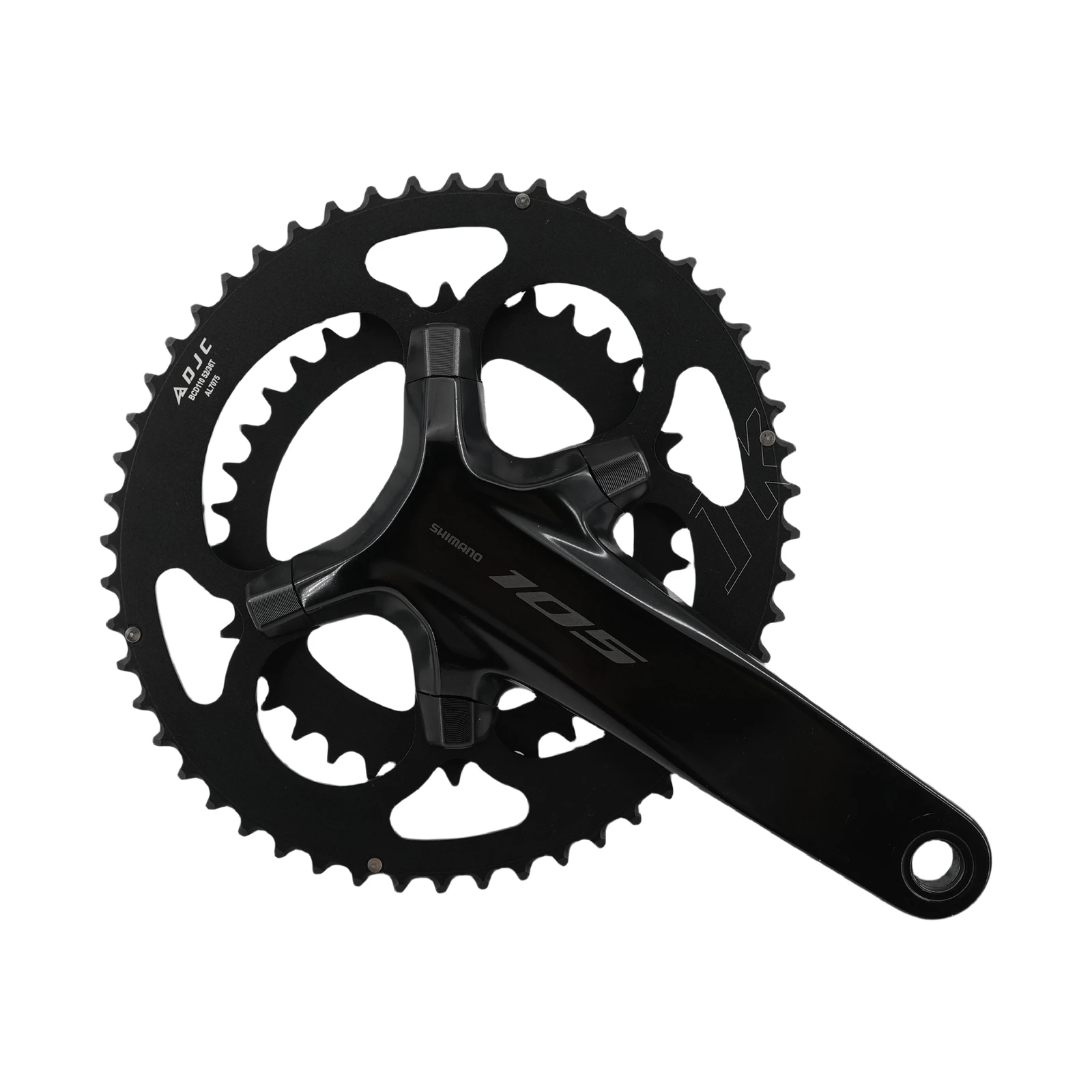 DJC Road Bike Chainring 110BCD Arms Round 2X Chainring Double
