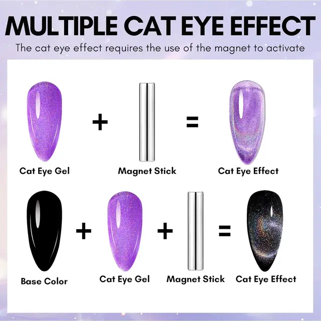 Velvet Cat Eye Gel Nail Polish - Image 2