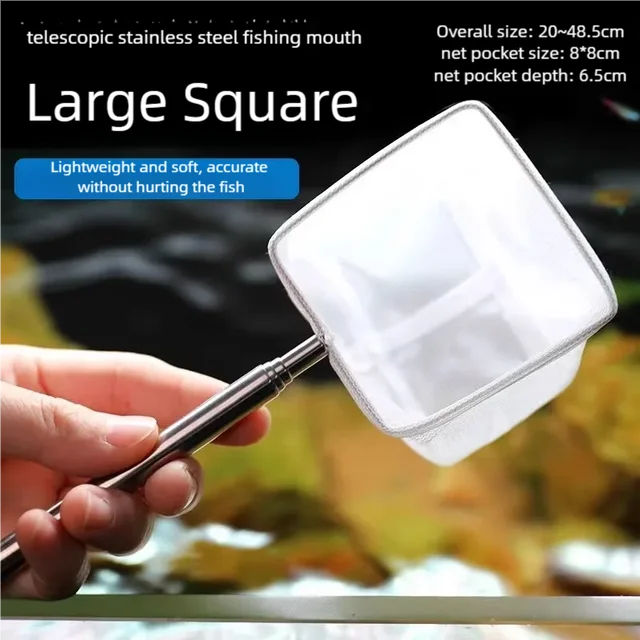 Aquarium Cleaning Tools Small Fish And Shrimp Net Tank Fishing Net Lightweight Aquarium Fish Net for Pet Fish Care 4