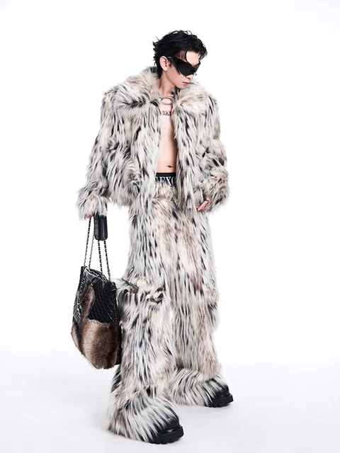 Short Thick Faux Fur Coat 14