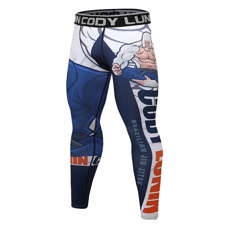 

2022 Designer Fashion Animal Print Sport Leggings Men's Gym Running Yoga Four-way stretch MMA BJJ Sweatpants Skinny Trousers