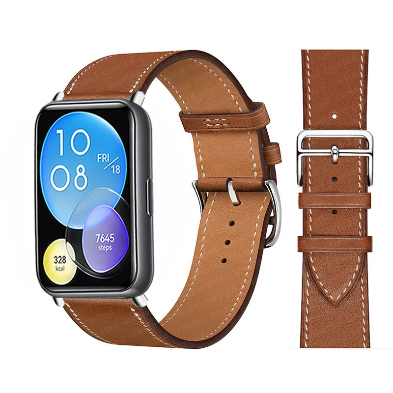 

Кожаный ремешок для Huawei Watch Fit 2 Band, аксессуары для смарт-часов, сменный Браслет для наручных часов Huawei Watch Fit2 Correa