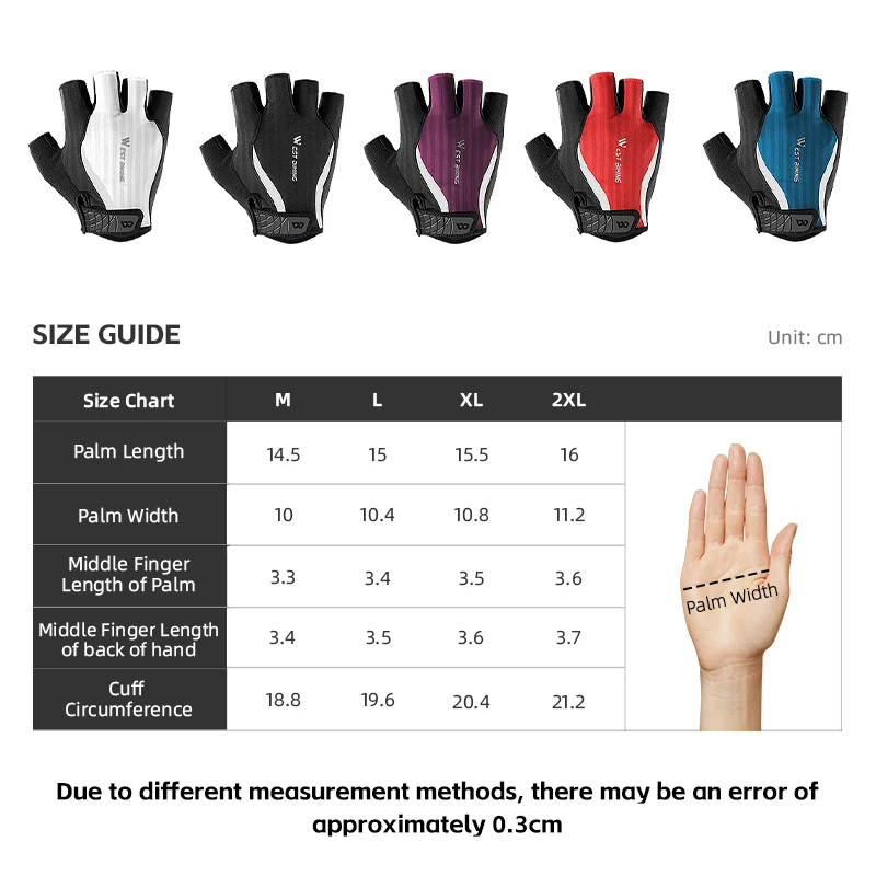 WEST BIKING Summer Mountain Bike Gloves Men's Cycling Fingerless Gloves Shock-Absorbing Palm Pad MTB Half Finger Enduro Gloves 6