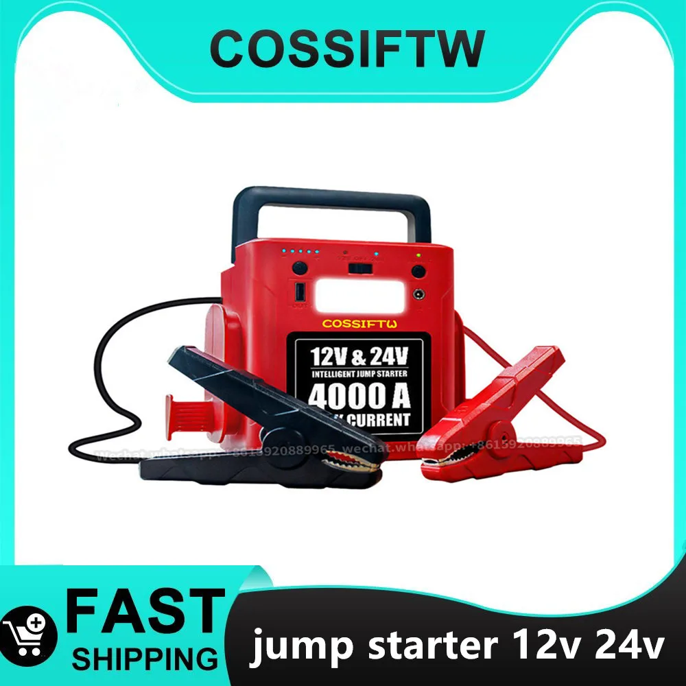 Medium Large Truck Diesel Car Jump Starter 86800mAh High Capacity 12V/24V Charger Portable Emergency Booster Starting Device