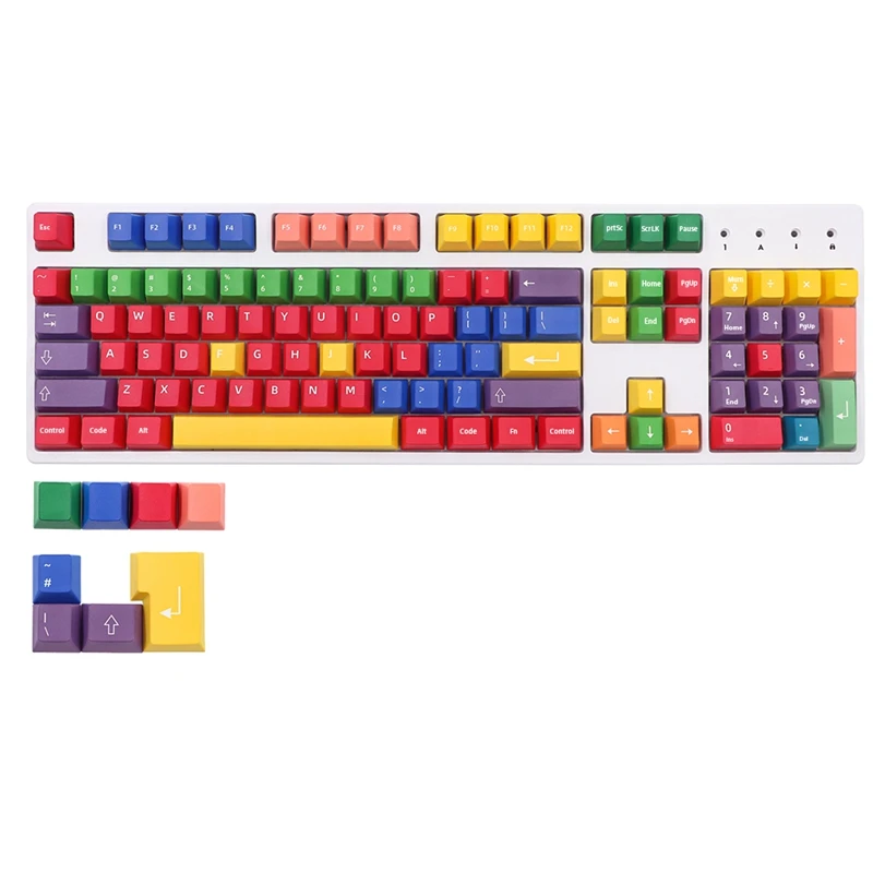 Клавиатура красящая Sub Pbt вишневый профиль для Kailh Gateron Cherry Mx механическая