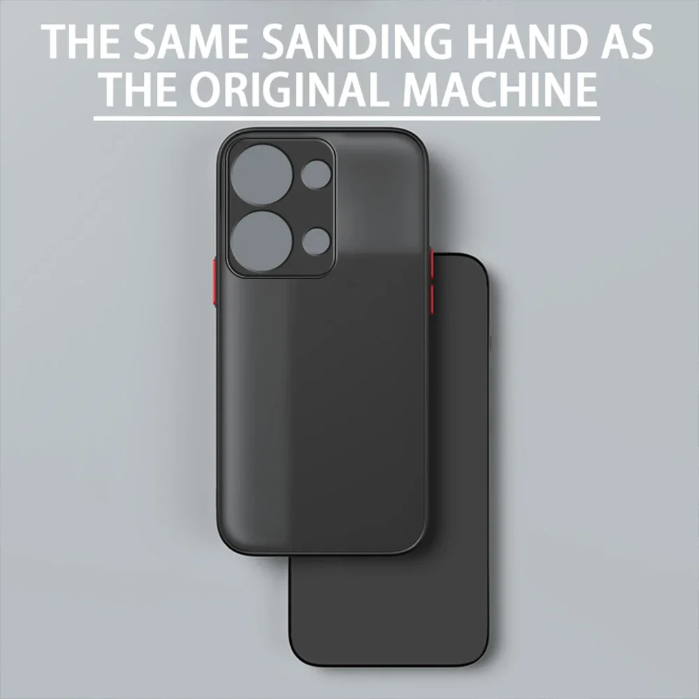 حافظة غير لامعة مضادة للصدمات لهاتف Xiaomi POCO C65 C61 X6 F5 X5 M6 Pro 4G F3 غطاء حماية صلب من البولي يوريثان الناعم كاباس