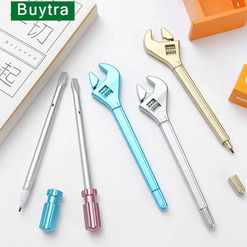 

Random Creative Simulated Wrench Ballpoint Pens Cute School Office Writing Supplies Plastic Wrench Ballpoint Pen Student Gifts