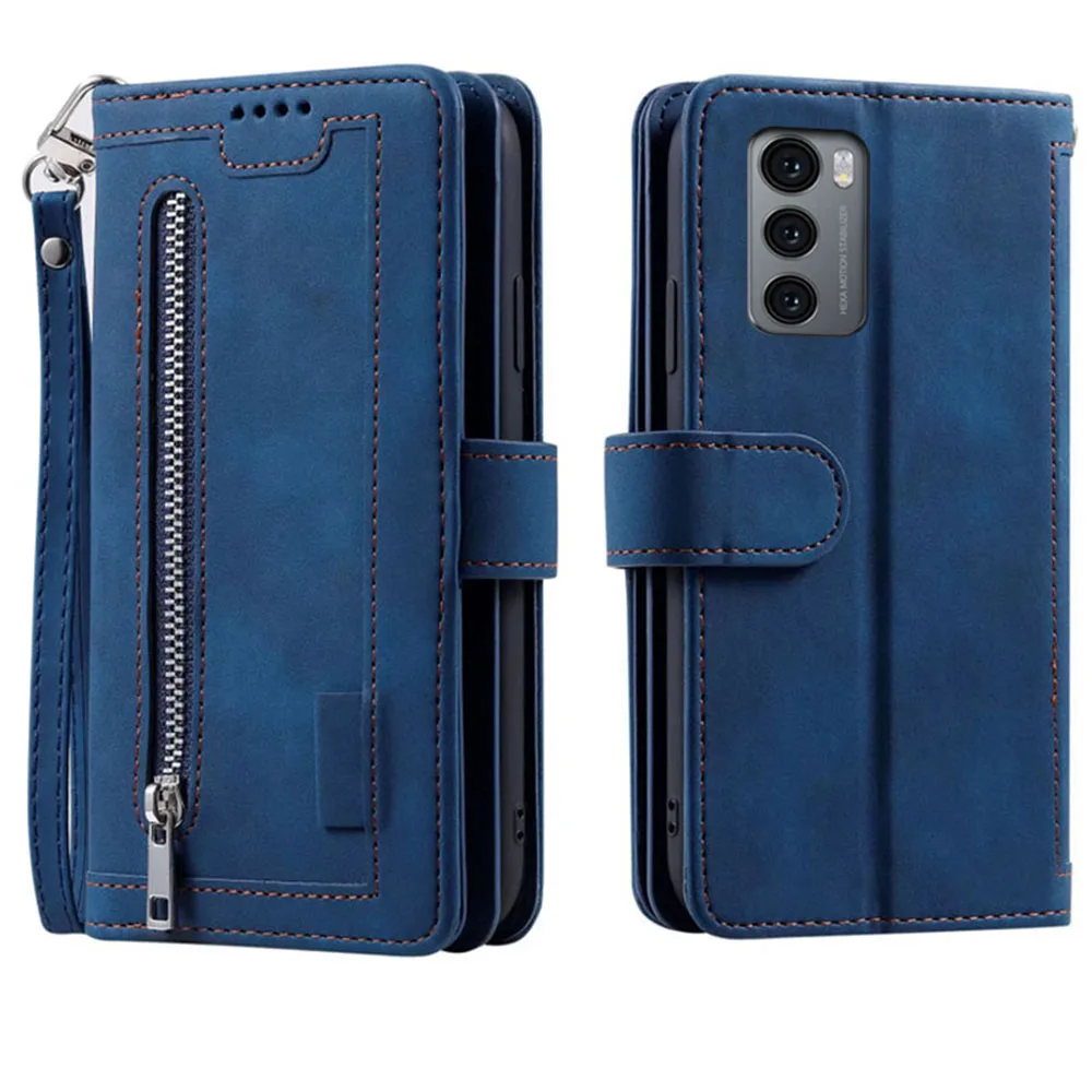 Premium 9-Card Zipper Wallet Case with Wrist Strap - Carnival Edition