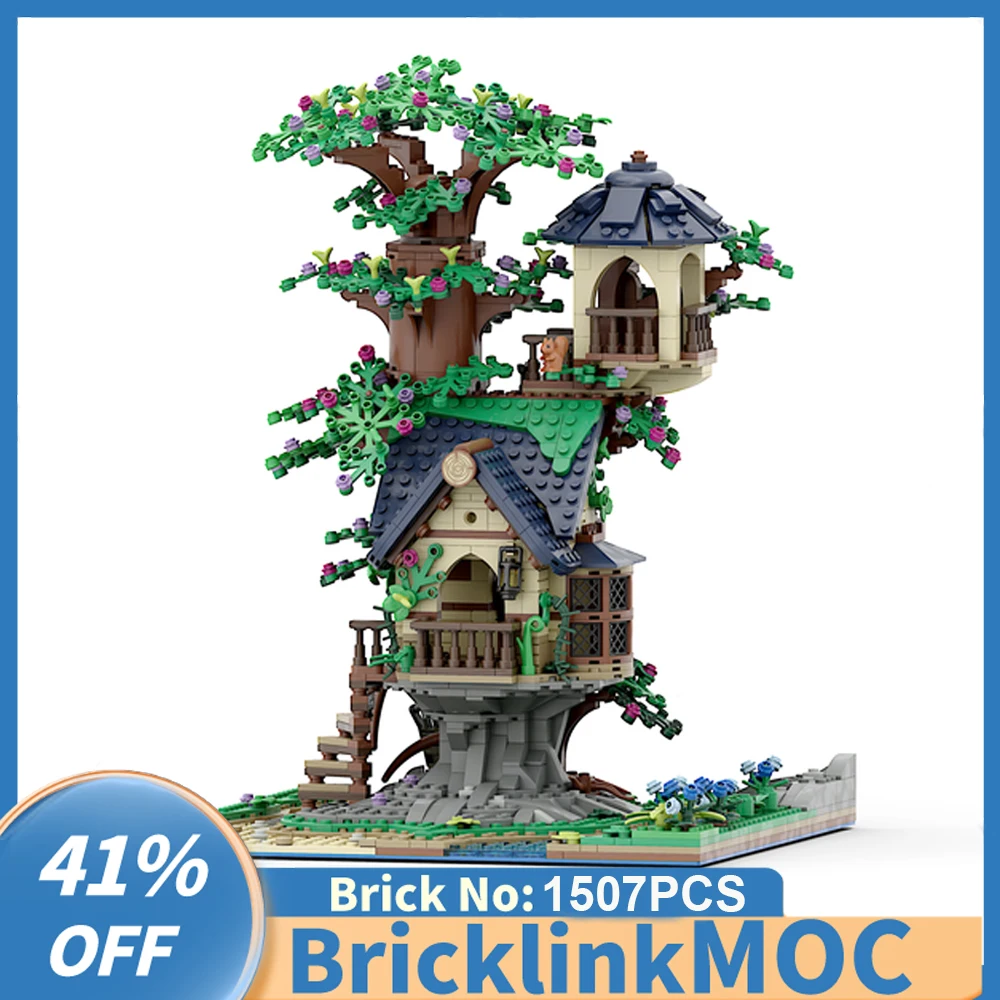 

NEW 1507PCS City Hot Selling Street View Moc Modular Little Tree House creative ideas ChildrenToy birthday Gift Blocks MOC-21318