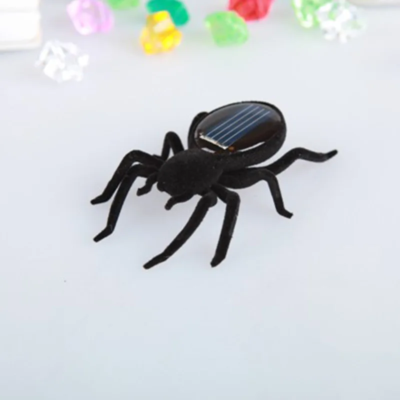 Solar Spider Insects Cockroaches Grasshopper Small Sports Car Toys Novelty Technology Small Invention Funny Moving Solar Toys