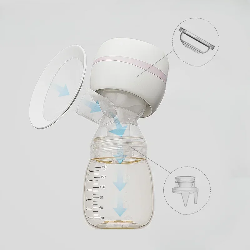 Milk Postpartum Fortable Painless and Silent Breast Electric Breast Pump Intelligent Integrated High Suction Pump