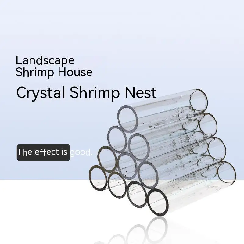 

Acrylic Glass Aquarium Decoration Shrimp Shelter Shrimp House Aquarium Decoration House Fish Cave Aquarium Decoration3/6 /10Tube