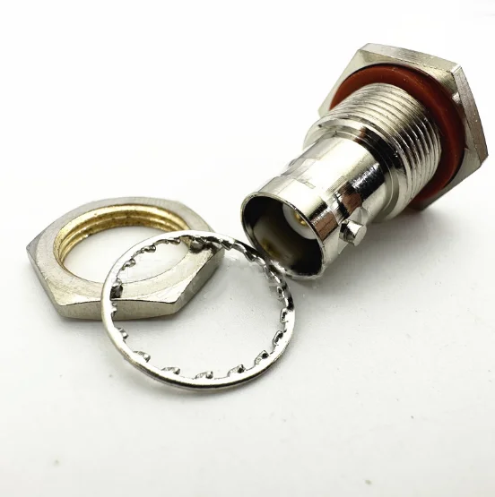 1PC Adapter BNC female Jack to SMA Female jack O-ring bulkhead panel mount connectors