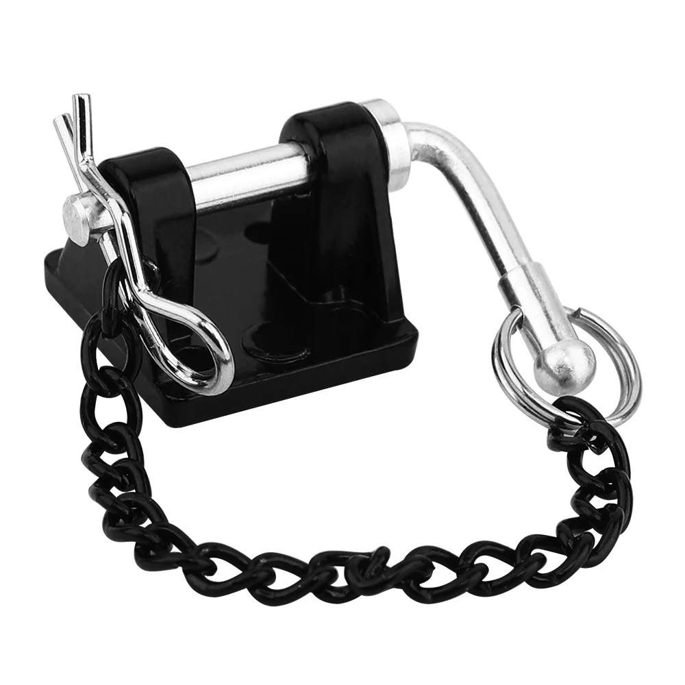 1/10 Scale RC Crawler Metal Recovery Chain With Trailer Hitch & Winch Anchor