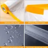 Pre-Taped Masking Film Anti Dust Plastic Drop Cloth Film for r Spray Paint Automobile Painting Living Room Furniture Dust-proof 2
