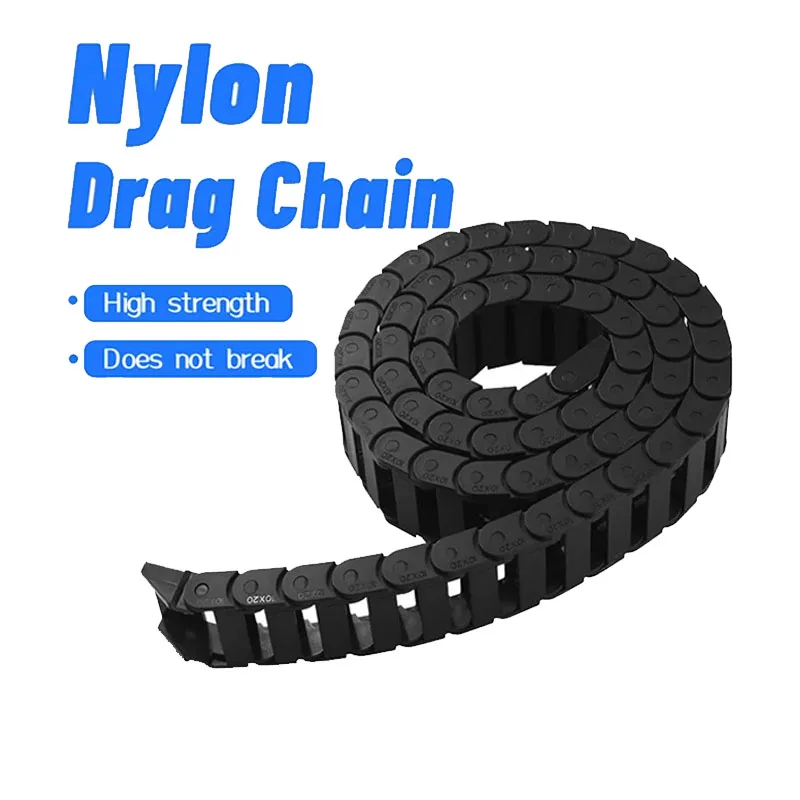 10 x 20mm L1000mm Cable Drag Chain Wire Carrier With End Connectors CNC Route For CNC Router Machine Tools Voron