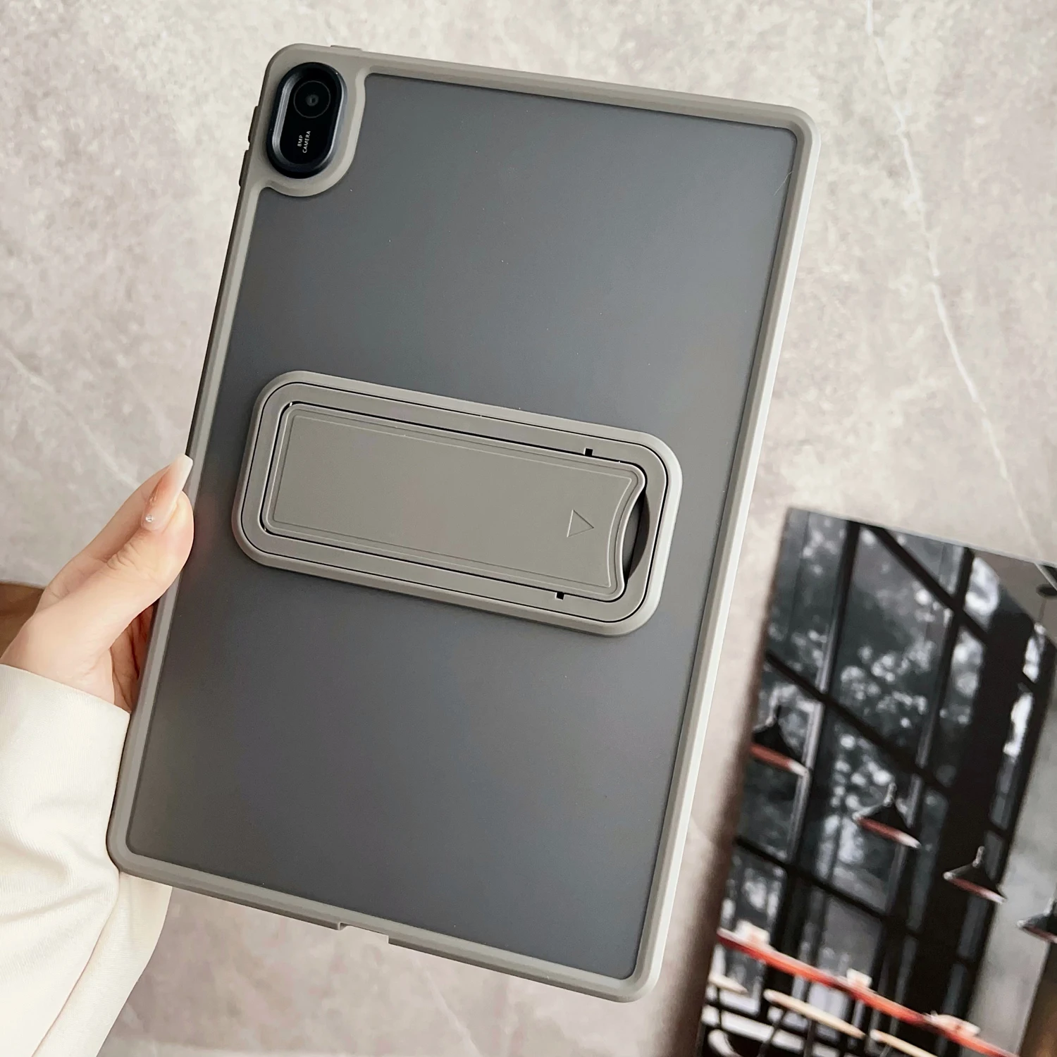 Matte Kickstand Shockproof Tablet Case with Hard Holder Cover