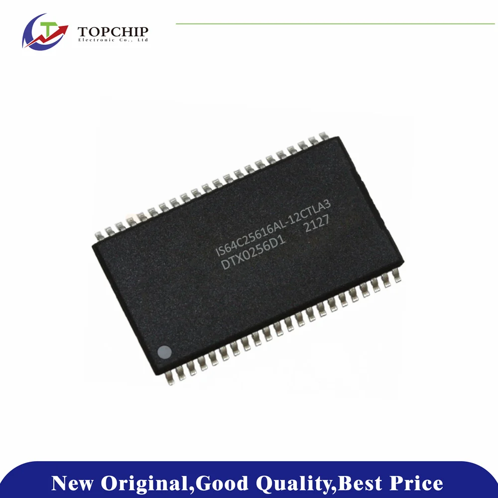 

1Pcs New Original IS64C25616AL-12CTLA3 SRAM - Asynchronous Memory IC 4Mbit Parallel 12 ns 44-TSOP II