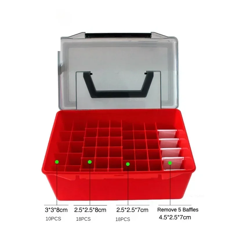 40 Grid Plastic Fishing Tackle Box Octopus Egi Storage Organizer