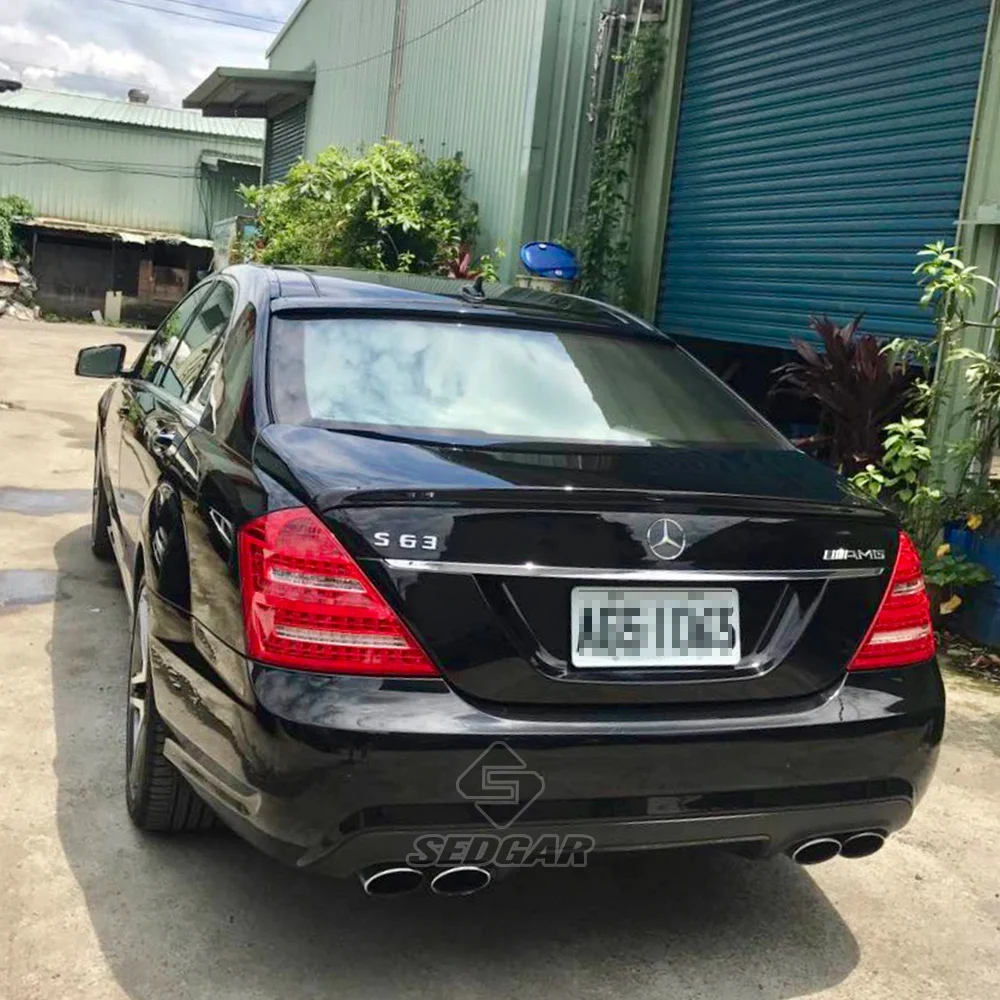 軽量型☆ベンツ S W221 カーボン リアトランクスポイラー AMG ベンツ