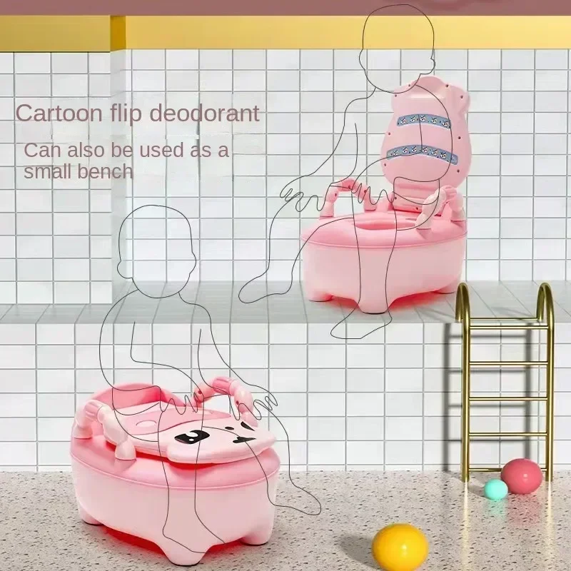 Baby Potty Toilet Training Seat Household Household Thickening Urinal Cute Cartoon Cow Type Potty Children's Toilet Supplies 3