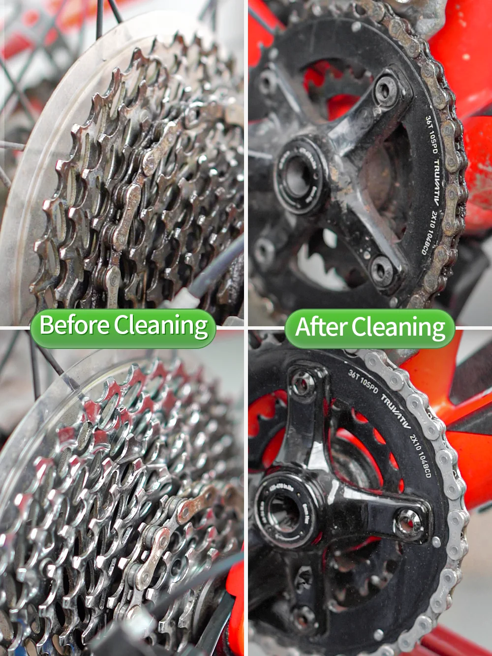 100ML Motorcycle/Bicycle Drivetrain Cleaner Chain Cleaning Maintenance Liquid Degreaser Spray Bike Chain Cleaner Folding Road