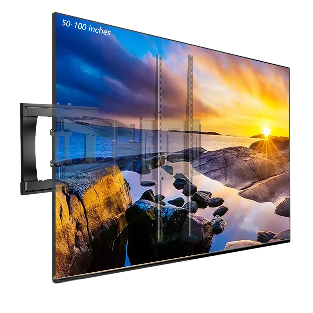 

[V10] 50-100 Inch Brand Universal Ultra-Thin TV Hanger Telescopic Rotating Bracket Wall Hanging Folding Embedded